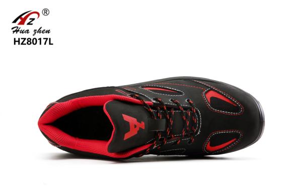 Action Nubuck Slip Resistant Safety Shoes , Leather Upper Workplace Safety Shoes