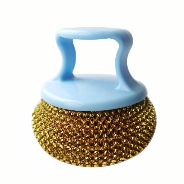 Customized Stainless Steel Kitchen Cleaning Scourer Rust Proof Non Scratch With Handle