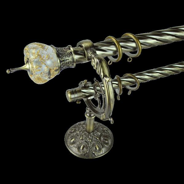 Needle Type Double Seat Rail 300cm Pipe Curtain Rods
