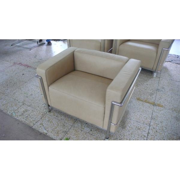 Office Leather Cushion Sofa , Sectional Sofa SGS