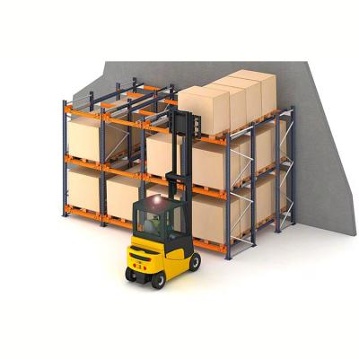 OEM Size Q235B Steel Push Back Shelving Heavy Duty Steel Racking For Bulk Loads