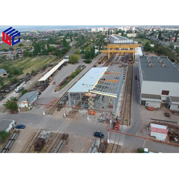 Structural Frame Steel Prefab Buildings Warehouse Fabrication Corrosion Resistance