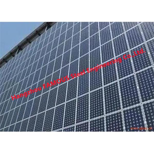 Фотовольтайческая солнечная приведенная в действие система модулей стеклянной ненесущей стены строя