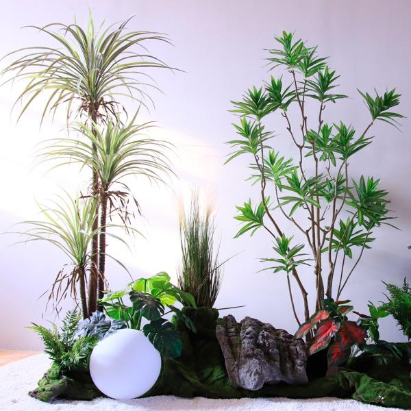 Plantas em pasta artificiais de seda do assoalho da grande capacidade para a decoração do casamento e da casa