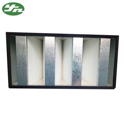 Filtro galvanizado do banco filtro/V HEPA de Mini Pleat HEPA do quadro para o quarto desinfetado