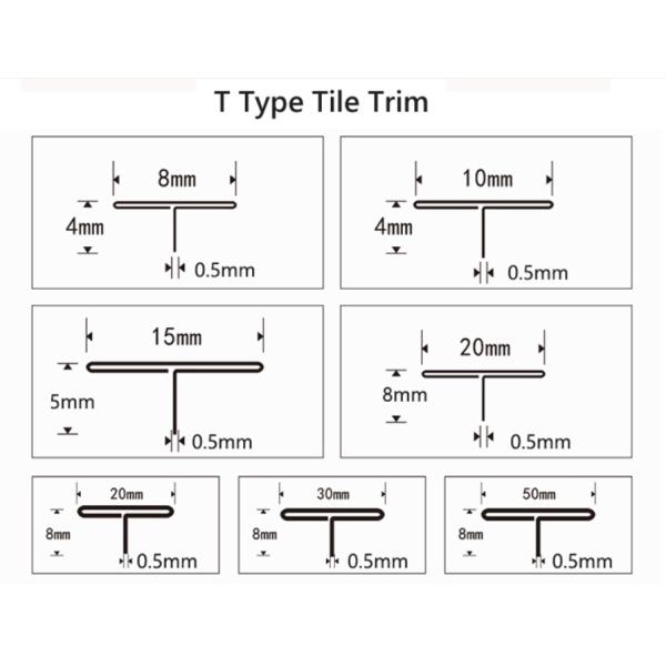 Алюминиевая сплав профиль отделки, Нержавеющая сталь плитка отделка для плитки угол