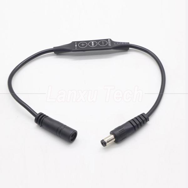 Stepless Light Male to Female DC Barrel Jack 5.5x2.1mm 5.5x2.5mm 3.5x1.35mm Cable Dimmer for LED Lamp Strip
