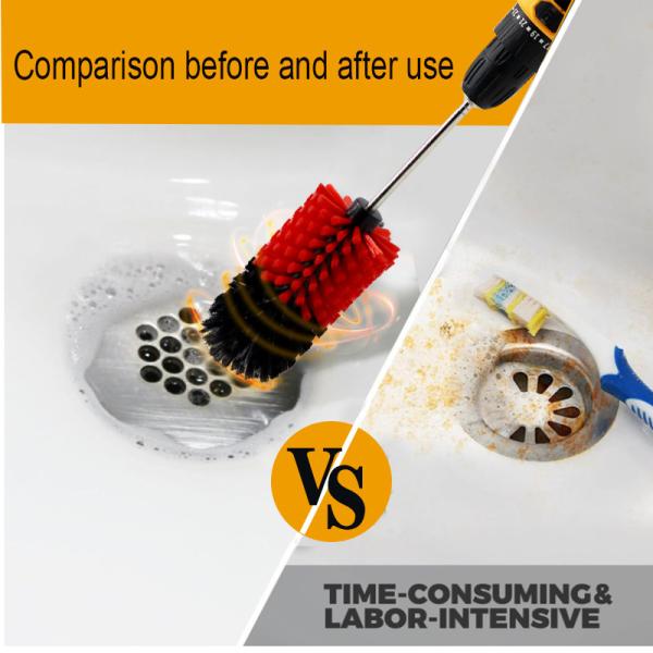 Long-Handled Drill Brush Fits Perfectly Into Nooks And Crannies