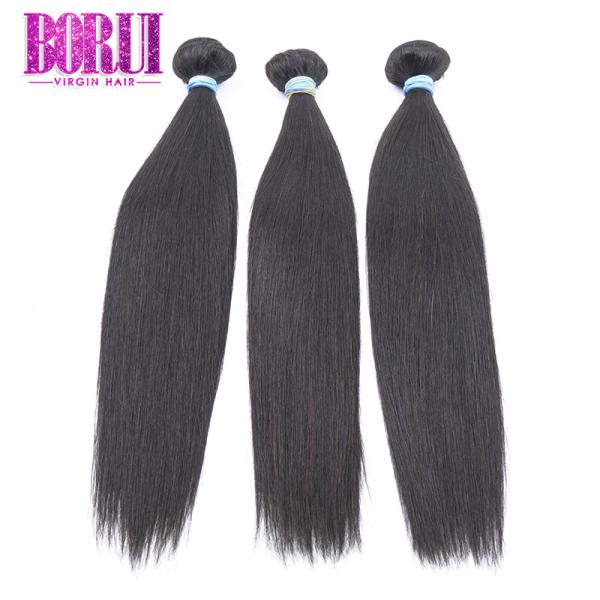 Natural Color Brazilian Virgin Human Hair Silky Straight Dyed Bleached