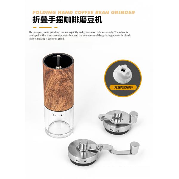 Stainless Steel Manual Drip Coffee Maker Set for Outdoor Includes Grinder and Waterproof Pot