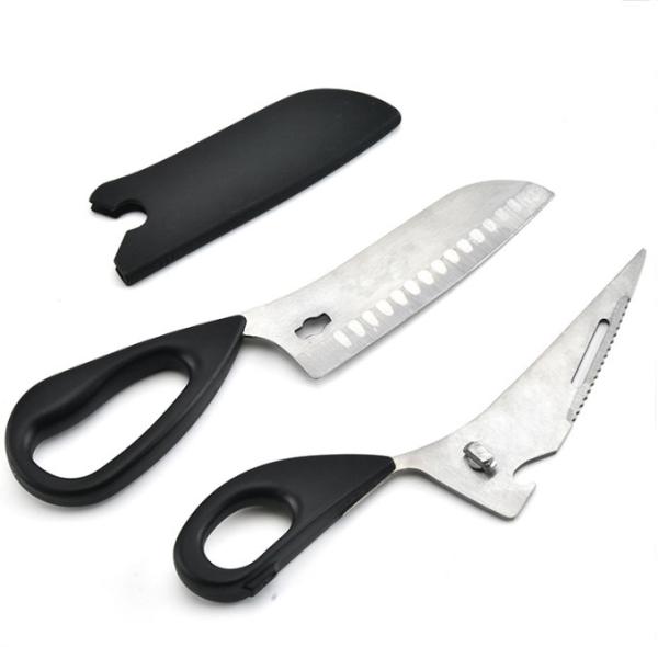 Heavy Duty Poultry Shears Detachable Kitchen Scissors With Sleeve For Cutting Chicken And Bone
