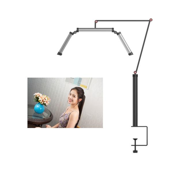 Portátil FZ-20H 20w Lâmpada de enchimento de braço dobrável Lâmpada LED de penteado Lâmpada de pestana de unhas Luz de extensão de pestana de beleza