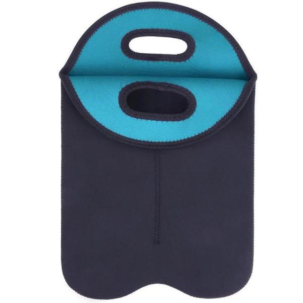 Customized Size Portable 1/2 Bottles Beer Cooling Holder Carrier Neoprene Wine Bottle Freezer Bag Cooler Wine-bottle Bag