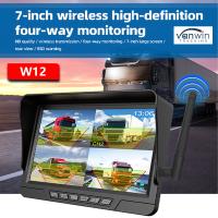 7 pulgadas de monitoreo inalámbrico del coche Kit de cámara solar con IP68 CCTV Seguridad cámara inalámbrica