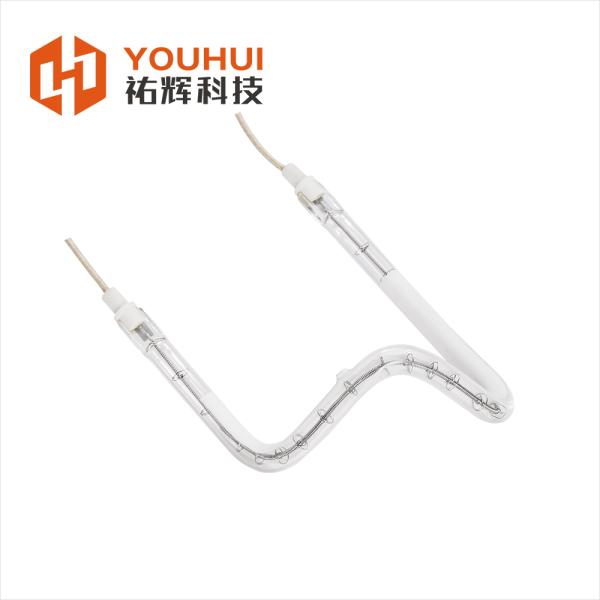 White Plated Quartz Emitters Infrared Heating Element Tube with 150-6000W Power and 45-480V Voltage