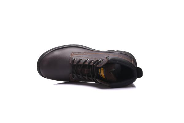 Eva Coated Mesh Cow Leather Army Safety Shoes Comfortable High Top Combat Boots