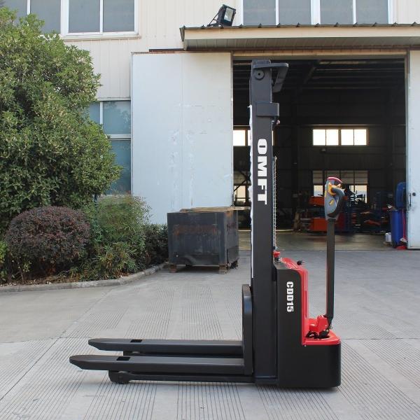 1.2 Ton Hydraulic Electric Stacker Full Electric Battery Operated Pallet Stacker Jack