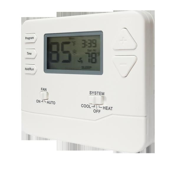 Thermostat programmable 7 jours pour chauffage par le sol à eau, alimentation par pile ou 24V, pour hôtels