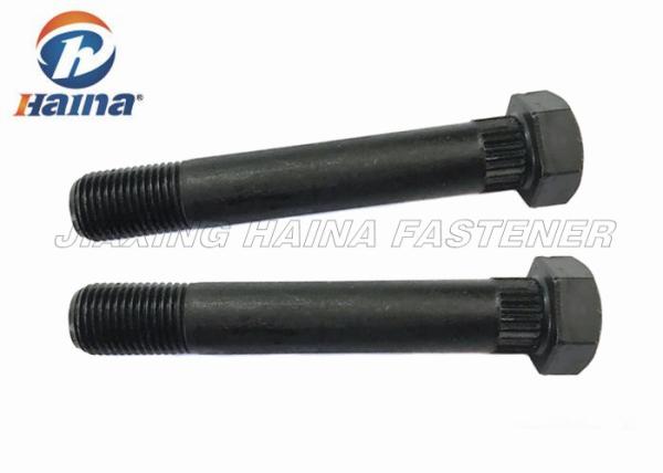 Black Heat Treatment  Half Thread Shackle Knurls Hex Head Bolts