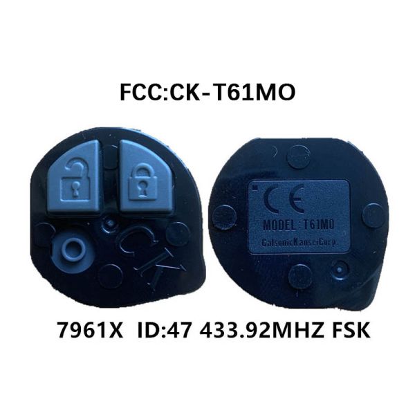 2 Buttons 433.92Mhz ID47 Chip Hu87 Uncut Blade For Suzuki FOB 37182-78M00 T79M0 Delphi