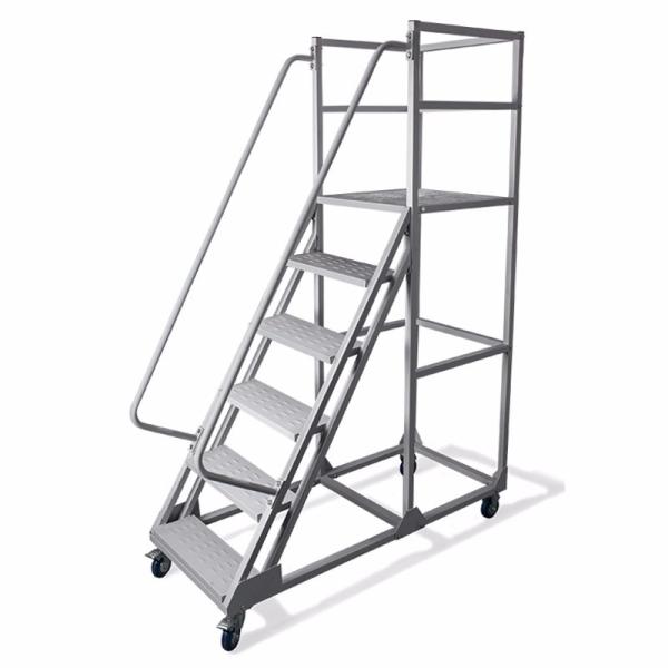 12 Foot 8 Foot 10 Foot Mobile Safety Step Ladder Aluminum Engineering Climbing Work