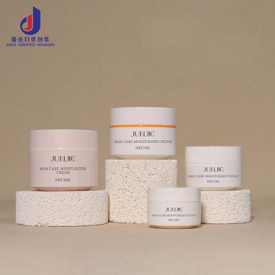Luxury 60ml 50ml 30ml 20ml Empty White Body Cream Jar Container Face Cosmetic Jar Packaging Set