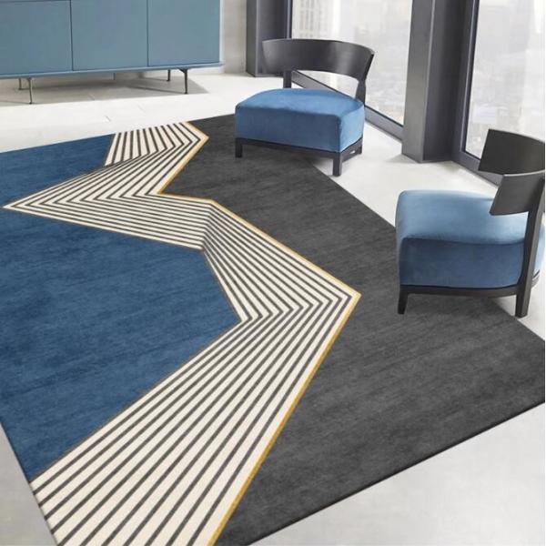 Rectangle Polyester Fiber Living Room Floor Carpets Household Absorption Bedroom Sofa