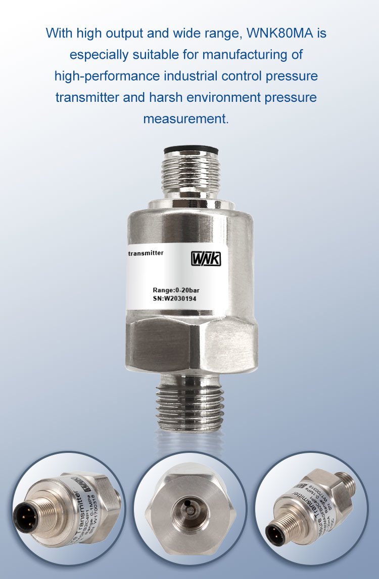 предохранение от IP65 датчика давления 0-60bar 4-20ma I2C CNG износоустойчивое