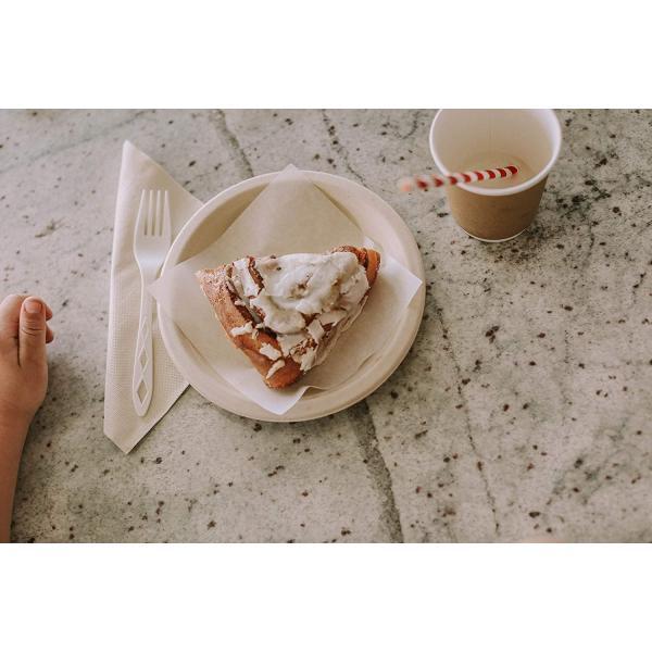 6 Inch Bagasse Disposable Dinner Plate for party Compostable Plate