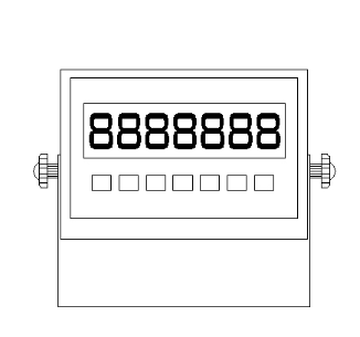 Advanced 7-Digit LCD Indicator BXK315A1-2L – Stainless Steel Enclosure