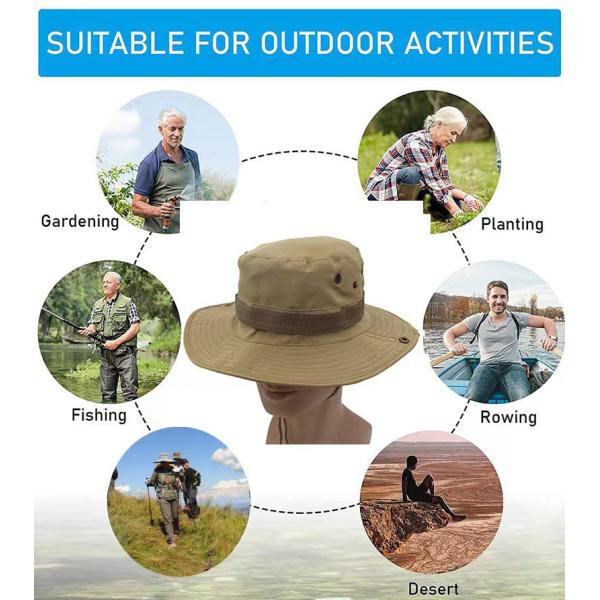 Unisex Nylon Boonie Cap for Outdoor Camping and Fishing Package Gross Weight 0.100kg