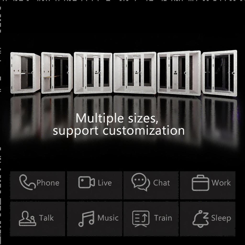 Cabines téléphoniques compactes vertes/blanches insonorisées pour bureau à domicile