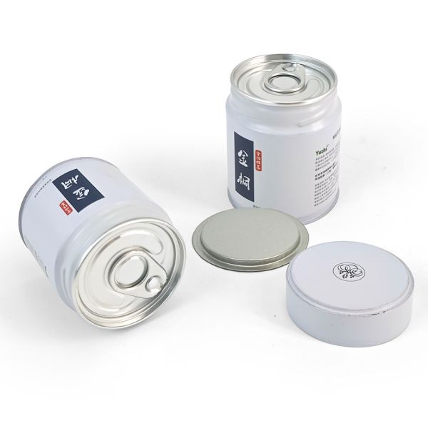 68*60mm Sealed Airtight 50g Matcha Coffee And Tea 30g Mini Packaging Tin Metal Round Cans