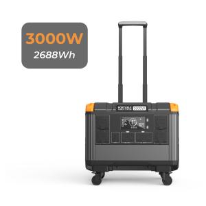 Portable Power Bank Solar Generator LiFePO4 Battery Powerstation 3000 Watt