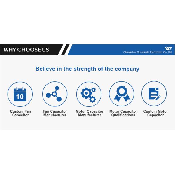 CBB61 450V 1.5UF Фильмовый вентилятор конденсатор Ac Моторный стартовый конденсатор 25 / 70 / 21 Передняя ложка