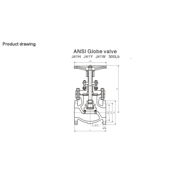 C95800 Sea Water Marine Fuel Globe Valve Flanged RF Bronze Flanged