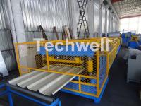 Rollo trapezoidal modificado para requisitos particulares del tejado del perfil que forma la máquina con el dispositivo hidráulico del corte del poste