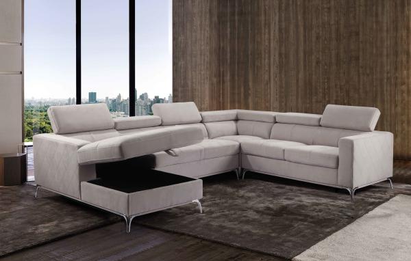 Stain Resistant Sectional Couch Bed , Multifunctional Retractable Sofa Bed