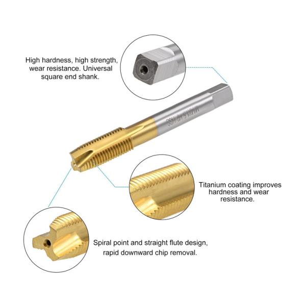 Oxide Bright Treatment HSS Threading Taps Thread Direction Right Left Hand