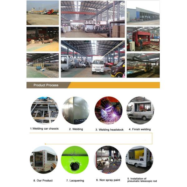 Customized JMC Mobile Cooking Trucks , Street Food Truck For Dessert / Cafes / Boissons