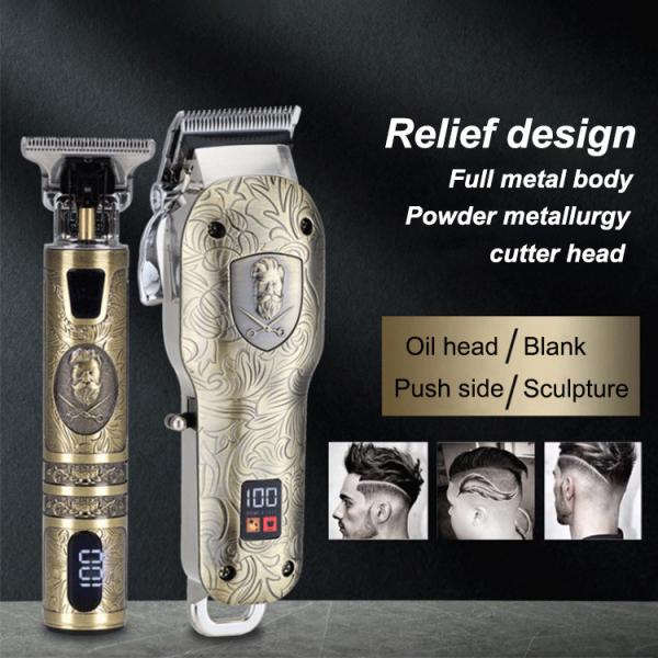 Waterproof Cordless Electric Hair Trimmer 10w Multifunctional For Men