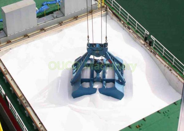 Double Clamshell Grab Bucket , Scrap Metal Monorail Clamshell Bucket Durable