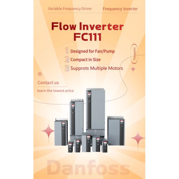 FC111 Serie Danfoss VFD VSD Frequency Inverter Converter AC Motor Variable Frequency Supplier in China Danfoss VLT HVAC Drive