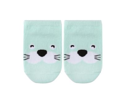 Breathable Solid Color Baby Animal Socks , Combed Cotton Warm Baby Socks