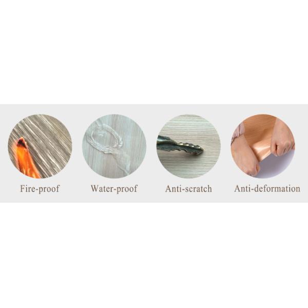 Customizable 1000mm 1300mm Width Fireproof SPC Black Marble Decorative Film Producters For SPC