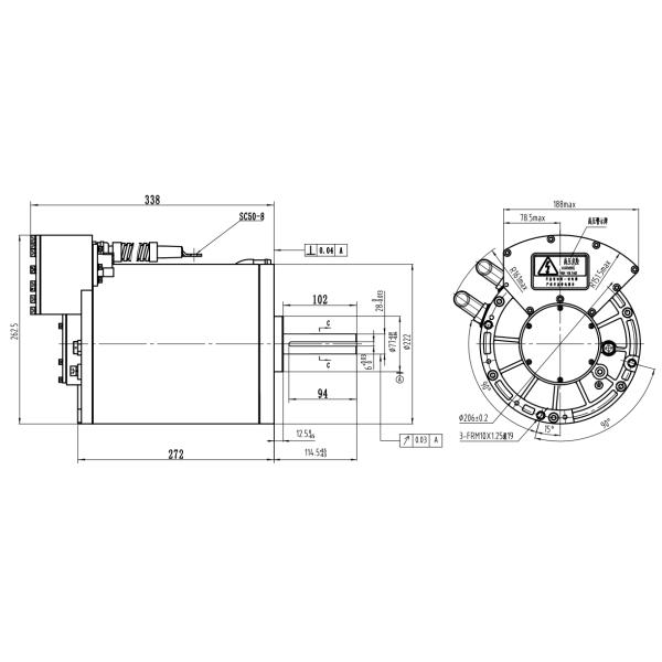 Long-lasting Durability 20kW PMSM for Electric Ship
