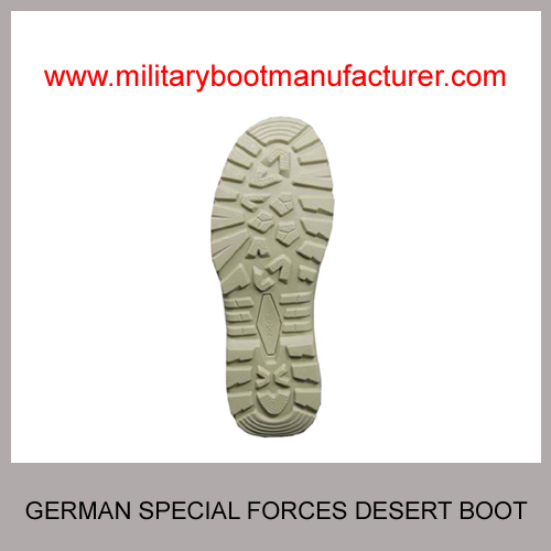 Wholesale China made Germany Special Forces Military PU Rubber Dual Density Sole Light-weight Tan Color Desert Boot