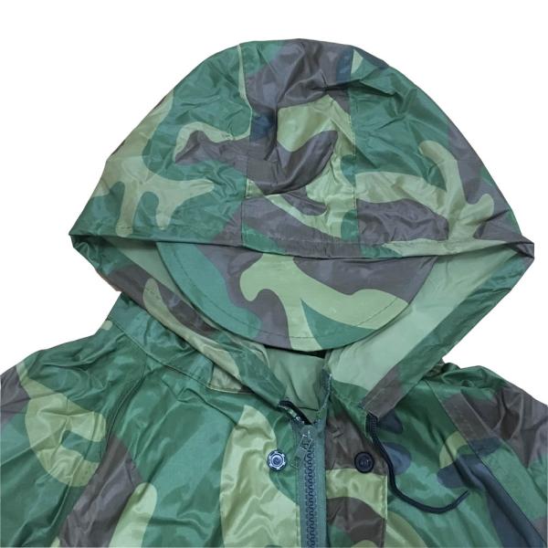 OEM Mens Camo imperméable avec capot 1pc camouflage imperméable pour femmes
