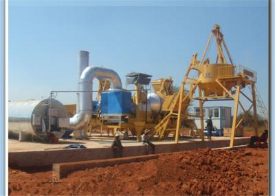 170KW Mobile Hot Drum Mix Asphalt Plant , 5M3 Aggregate Hopper Concrete Mixing Plant