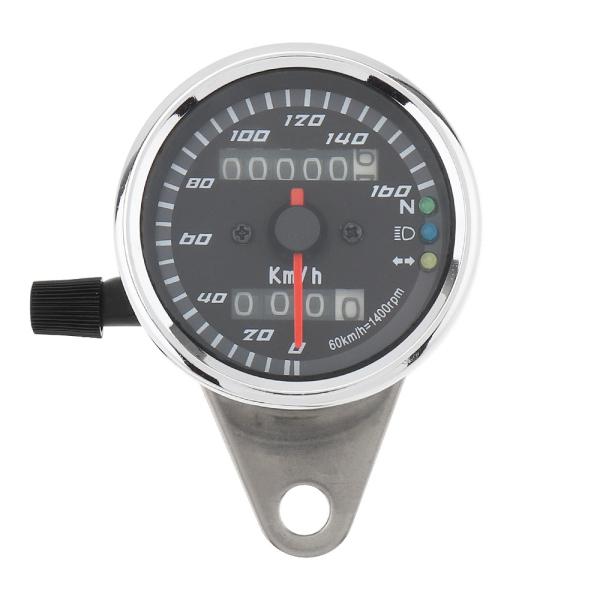 0-160km/H 12V Vintage Digital Motorcycle Meter Metal Case OEM Accecpted